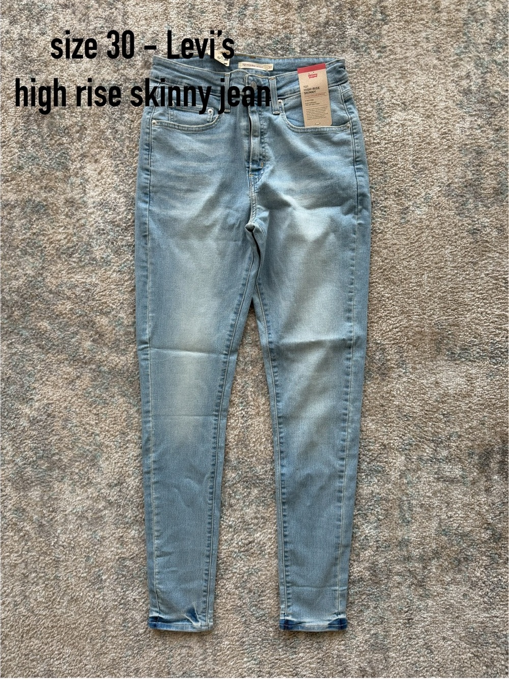 🔸Levi’s high rise skinny jean - size 30